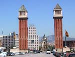 The two towers at the Plaa d\'Espanya