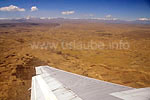 The Bolivian highland viewed from above