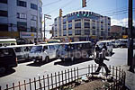 Taxi-buses as far as the eye can reach