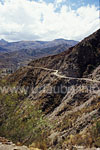 'A typical Bolivian mountain road...