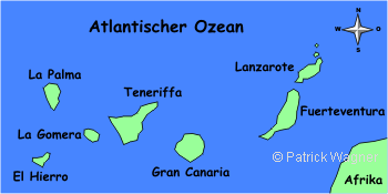 The Canarian Islands are very close to Africa