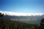 Foehn-effect on the Island La Palma