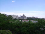 View from the cableway in the Casa de Campo to the Palacio Real and the Cathedral Nuestra Seora de La Almudena