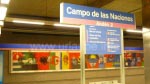 The subway station Campo de las Naciones