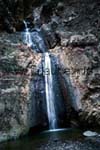 The three-staged water fall at the end of the Barranco del Infierno