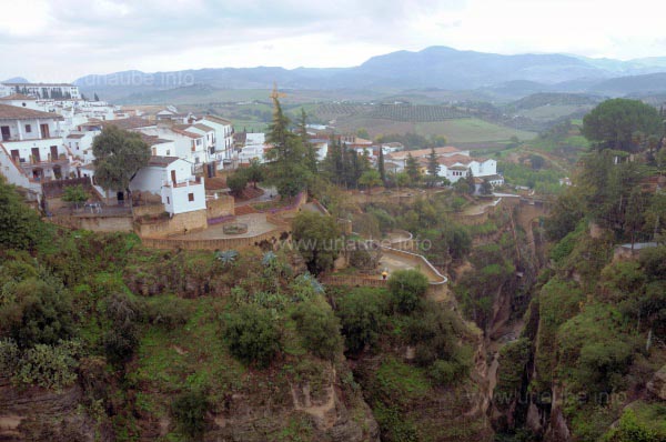 Terraces at the canyon of the Rio Guadalevin