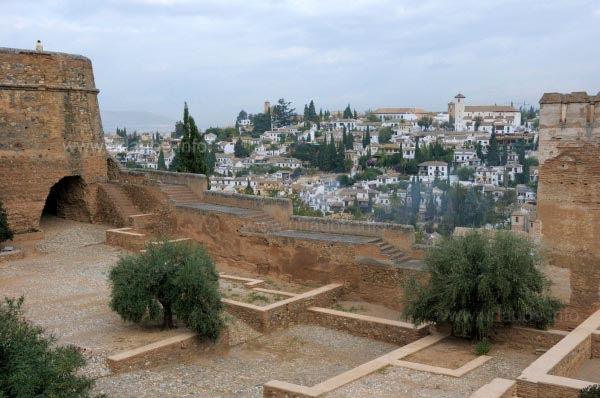 Alcazaba and view to Granada