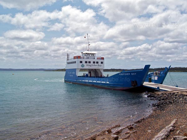 Ferry before departing to Fraser Island