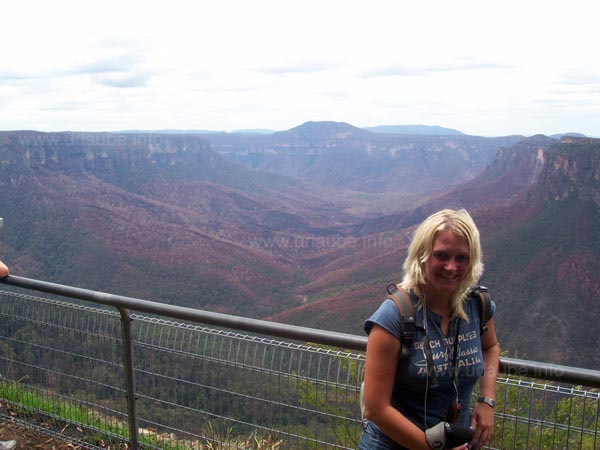 View to the National Park of the Blue Mountains