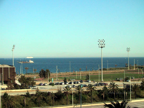 View from the hotel room to the sea