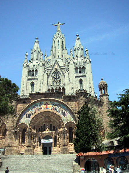 The church Sagrat Cor on the Tibidabo