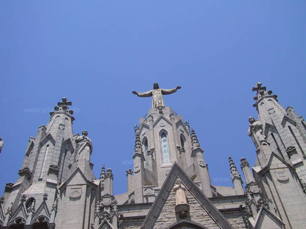 The church Sagrat Cor on the Tibidabo