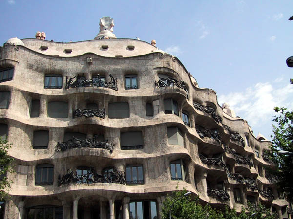 The Casa Mil&agrave; from the outside