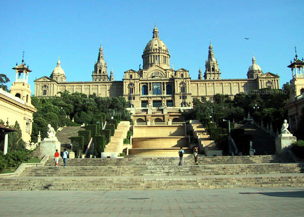 The National Palace (Palau Nacional) and the esplanades