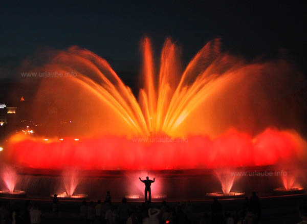 Water Games in front of the Palau Nacional