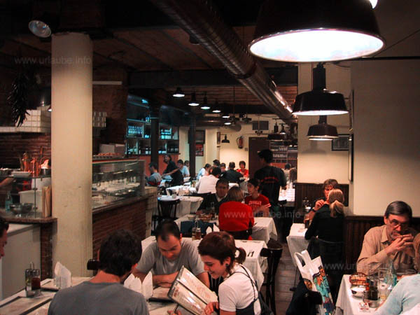 The Pizzeria Montello in the Via Laietana