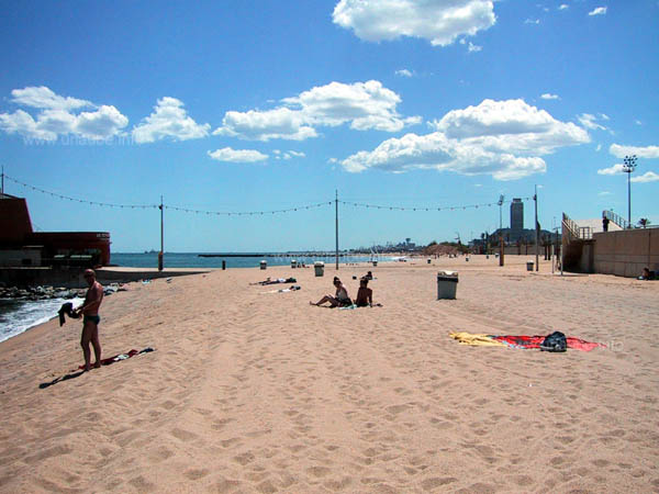 The gorgeous beach Mar Bella Nova during the week