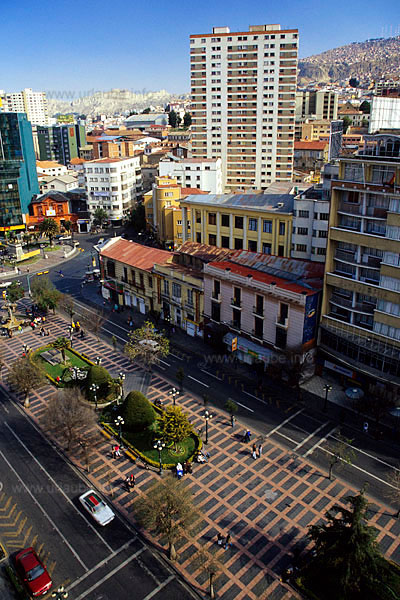 View from the hotel to the lower part of the Prado