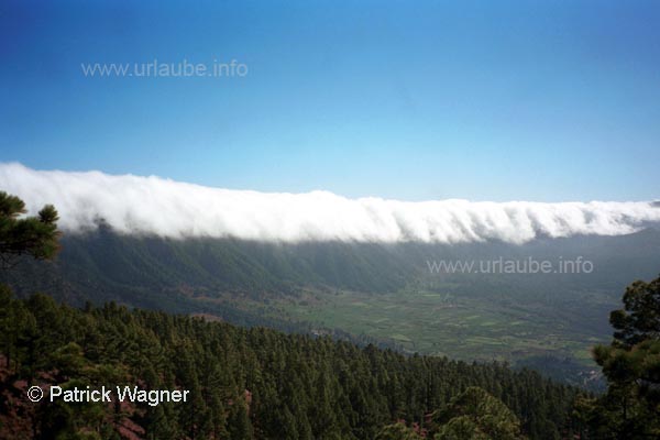 Foehn-effect on the Island La Palma