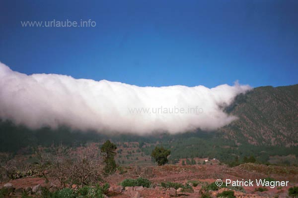 Foehn-effect on the Island La Palma