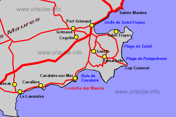 The peninsula of Saint-Tropez