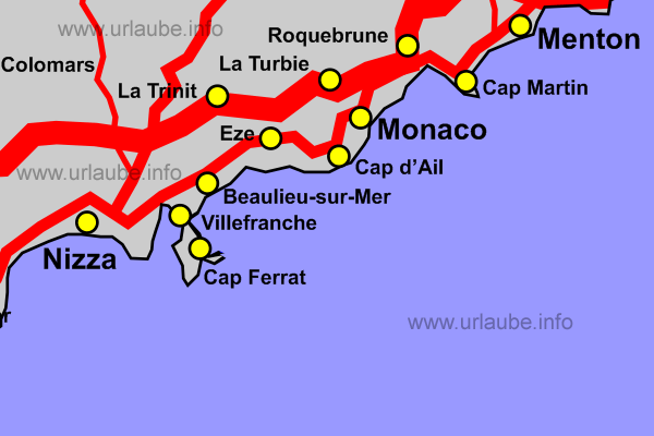 The mountain village Eze is located between Monaco and Nice.