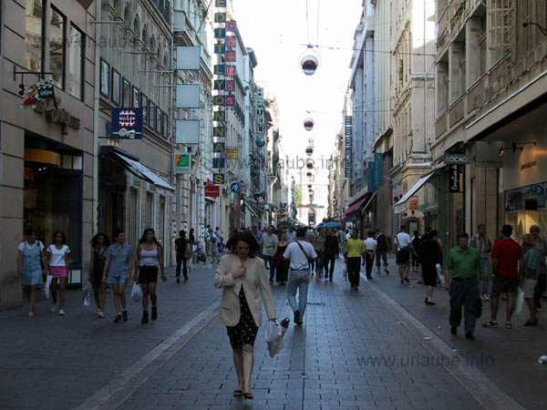 Expensive and posh shops for those with a lot of money