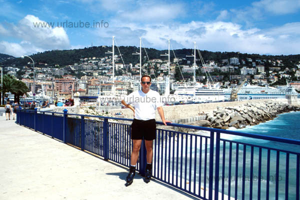 View to the harbour of Nice