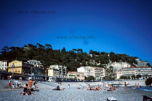 The castle hill at the easter end of the Promenade des Anglais