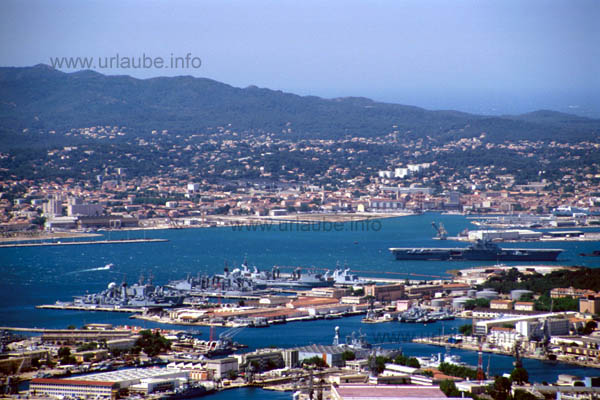 View to the harbour from Mont Faron