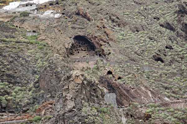 The caves are communicated to each other by some corridors.