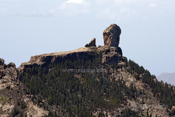 Roque Nublo is recognizable from a distance due to its unique knobby shape.