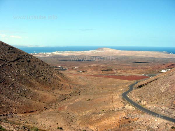 Panorama view to Playa Blanca in Fem&eacute;s