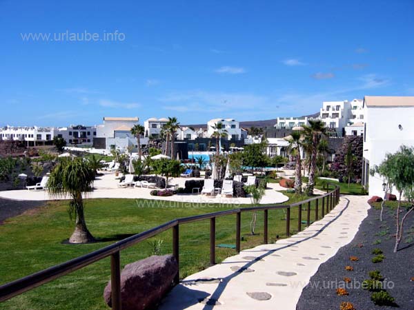 View over the pool landscape