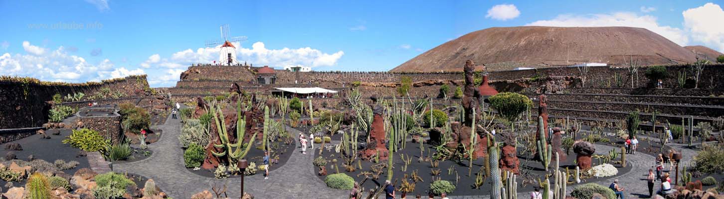 Panorama view over the Jard&iacute;n de Cactus