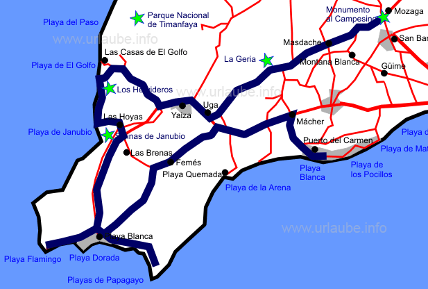 Tour in the south of the island