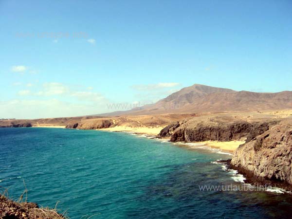 View to the dream beaches from the Punta del Papagayo
