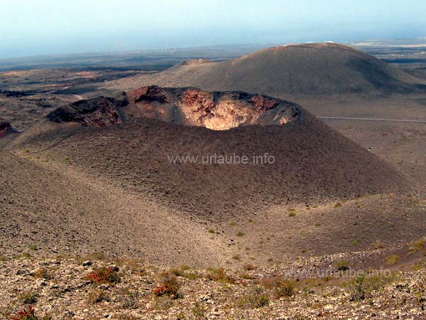 Volcanic vent at the end of the bus tour