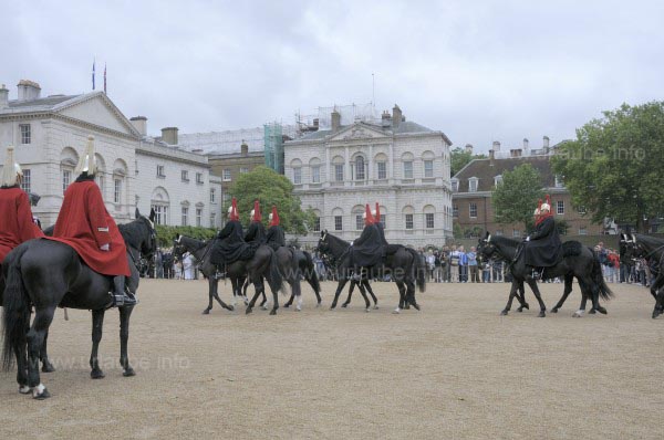 Changing guards in the Household Cavalry