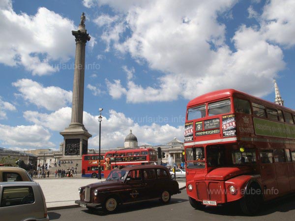 Trafalgar Square with Nelson Column