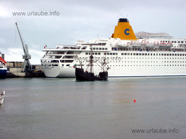 A little corsair will soon attack a luxury cruiser