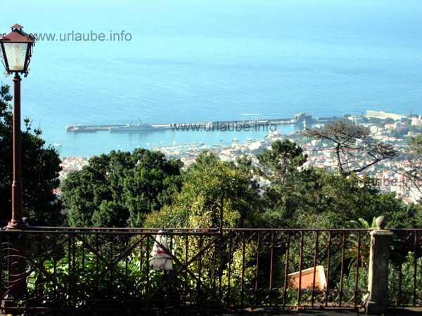 View from Monte to the port of Funchal
