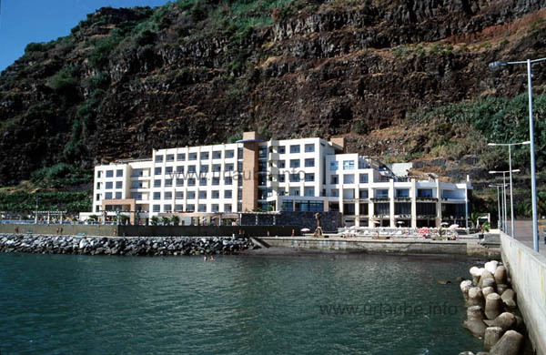View to the hotel from the fisher path