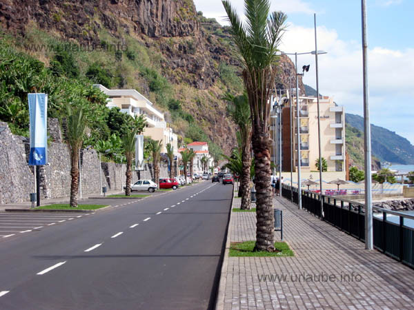 Beach promenade of Calheta