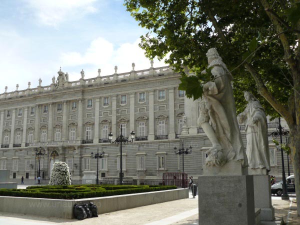 View from the Plaza Oriente to the Palacio Real
