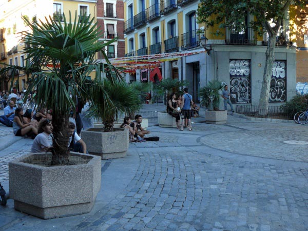 The Plaza San Andr&eacute;s - highly frequented in the late afternoon