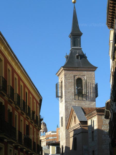 The copped tower of the church viewed from behind