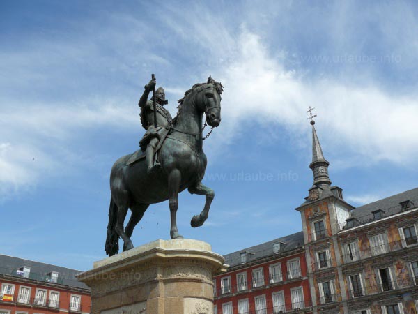 The horseman statue of Felipe III