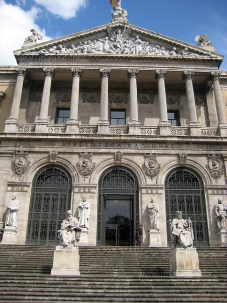 The cladding of the National Library