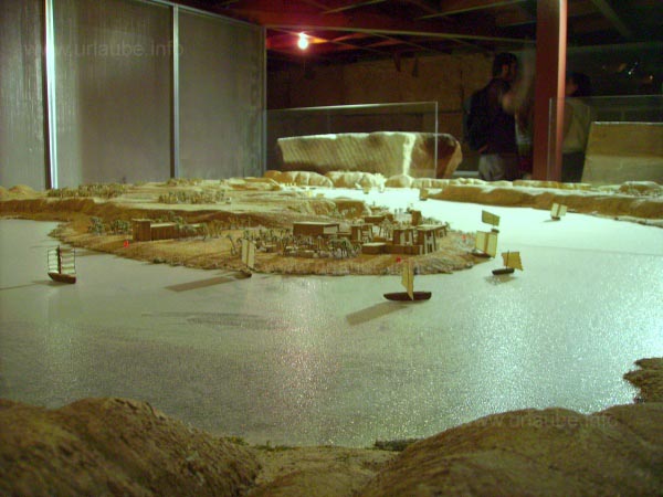 Interactive model of the former location of the temple